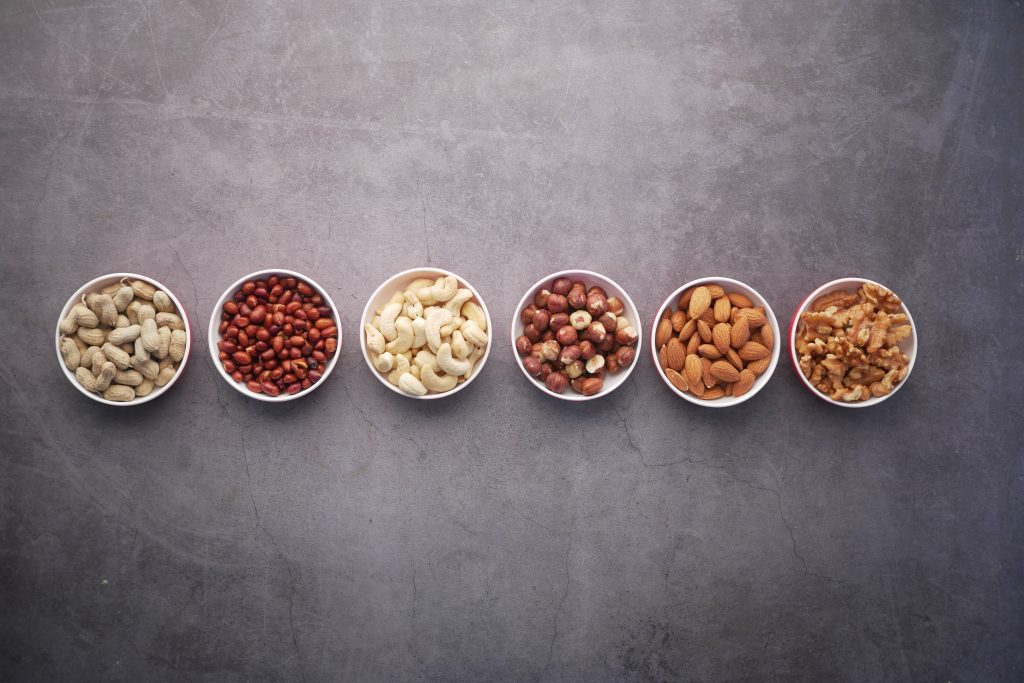 an image of nuts as antioxidants