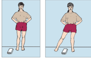 Image of side step and front step exercise