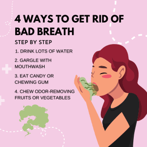 Orange 4 Ways to Overcome Bad Breath Instagram Post